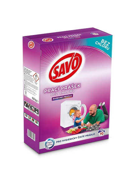 Savo 70dávek/4.9kg prášek bez Chl.color | Prací prostředky - Prací prášky Savo 70dávek/4.9kg prášek bez Chl.color | Prací prostředky - Prací prášky